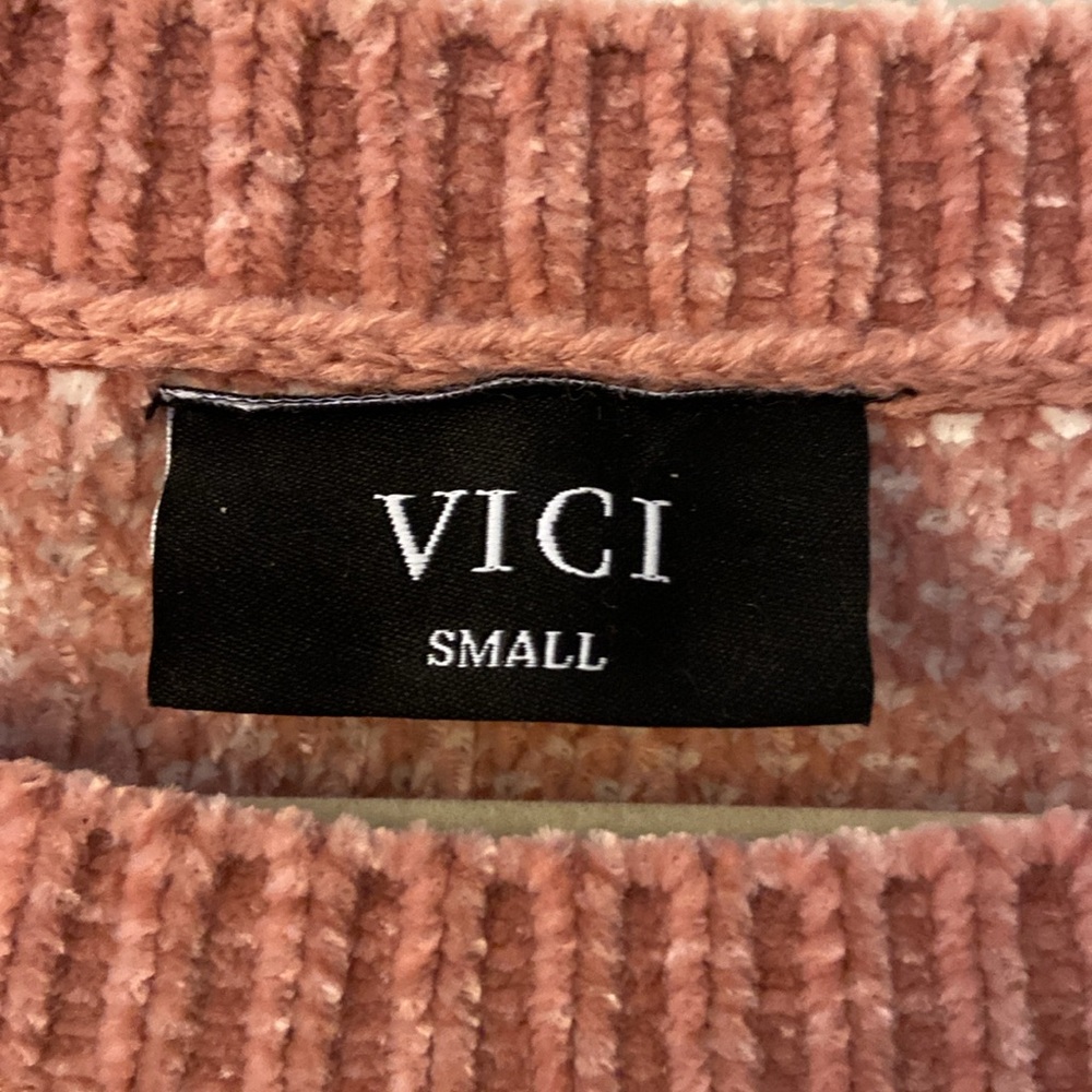Vici Embellished Chenille Sweater Size Small - Picture 9 of 10